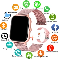 2024 neue Smart Uhr Frauen Bluetooth Anruf Uhr Fitness Tracker Wasserdichte Sport Smart Uhr Mode Damen Männer Smartwatch Frau