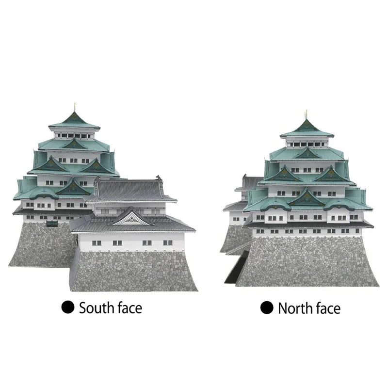 Japan Nagoya Castle Folding Mini 3D Paper Model House Papercraft DIY Art Origami Building Teens Adult Craft Toys QD-186