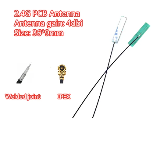 2.4G built-in PCB antenna 4DB Bluetooth WiFi module antenna high gain omni directional antenna 1.13 line IPEX port