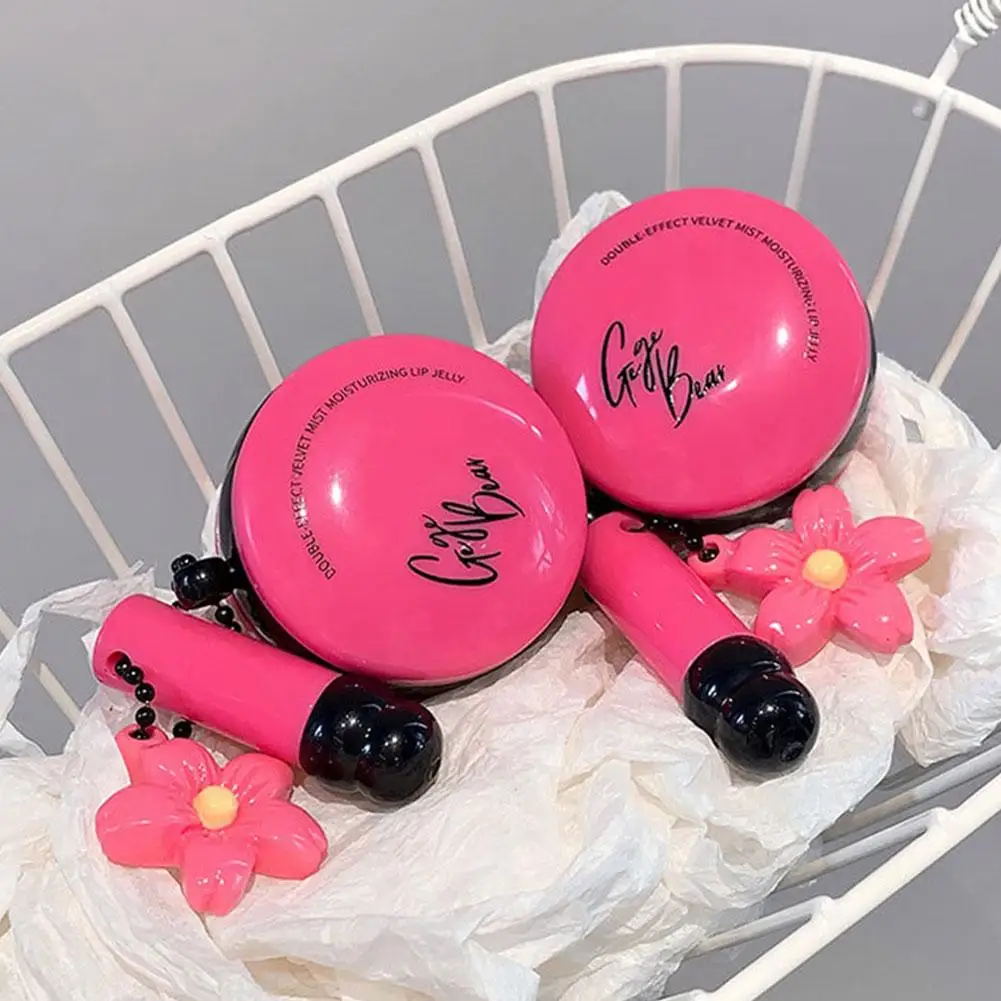 Brillant à lèvres velours mat, boue volumisante, teinte mate, longue durée, riche aux baies, Rouge, maquillage naturel pour les lèvres