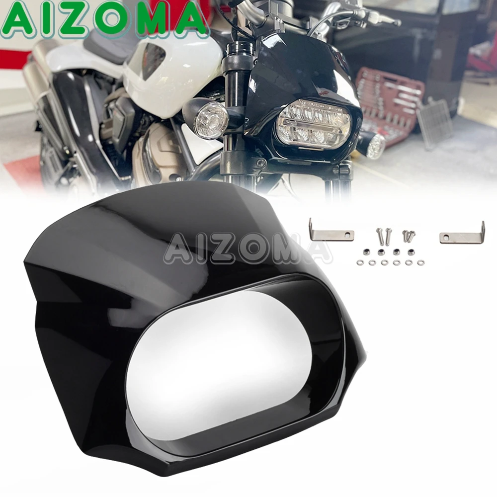 

ABS Plastic Motorcycle Front Fairing Headlight Cover Mask For Harley Sportster S 1250 RH 1250 RH1250 Headlamp Guard 2021-2024