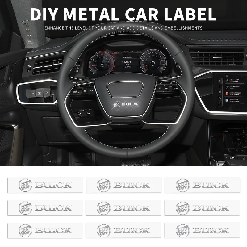 

Metal Emblem Auto Decor Wiper Decals Reflective Car Window Stickers For Buick GL8 Regal LaCrosse Envision S plus E4 E5 Envista