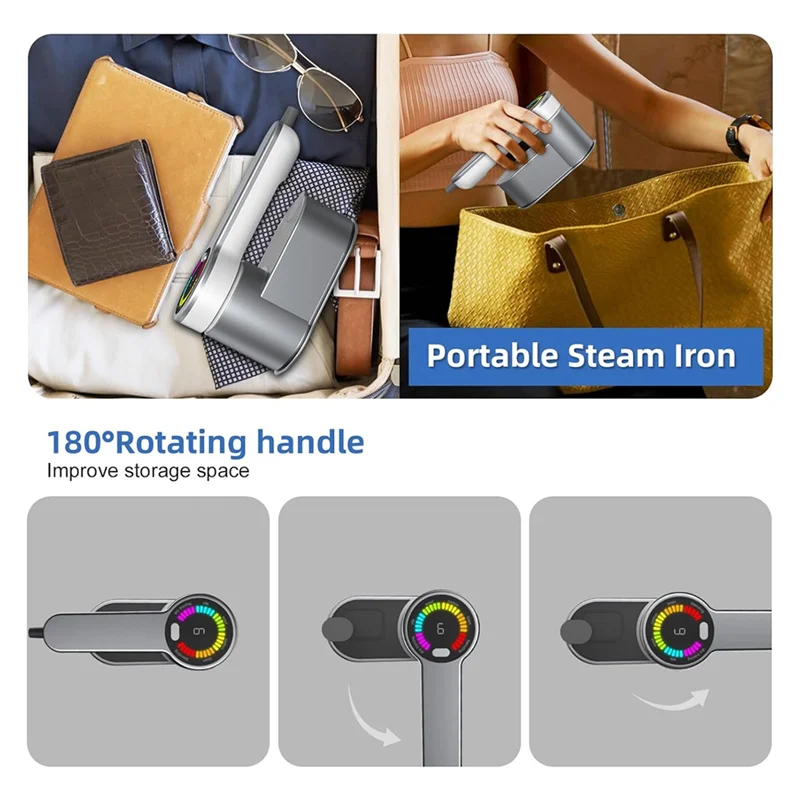 

A94E-отпариватель для одежды, 6-режимный отпариватель для одежды, портативный ручной отпариватель для одежды, гладильная машина для домашних путешествий