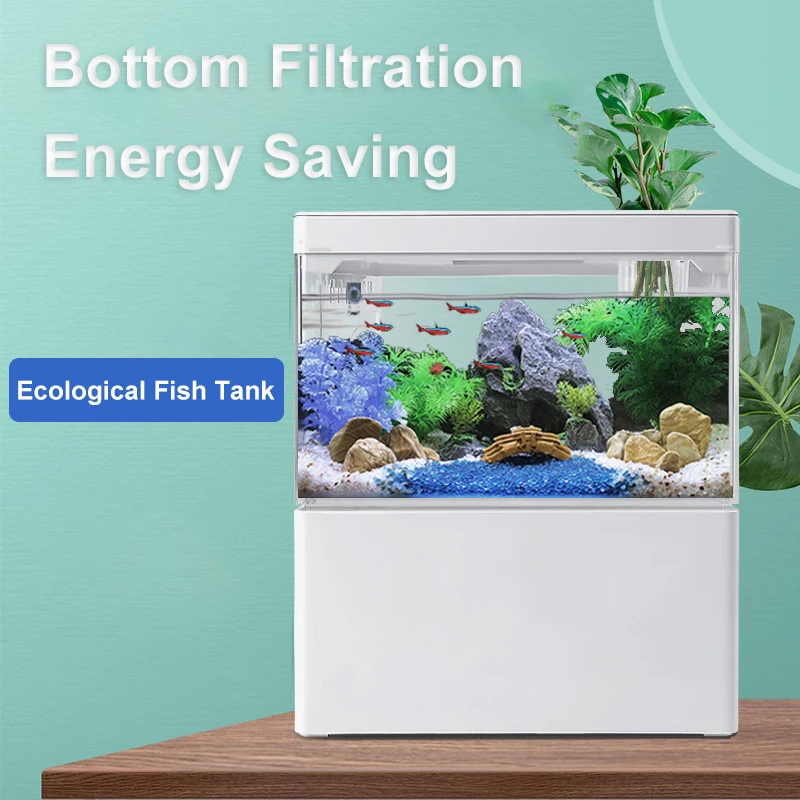 Fish tank living room small landscape ecological tank household USB powered mini tank fish tank