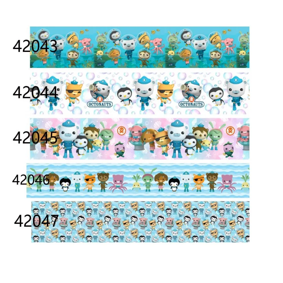 

5yards Octonauts Cartoon Grosgrain Ribbon for Hairbows Crafts Material Supplies DIY Accessories 50yards