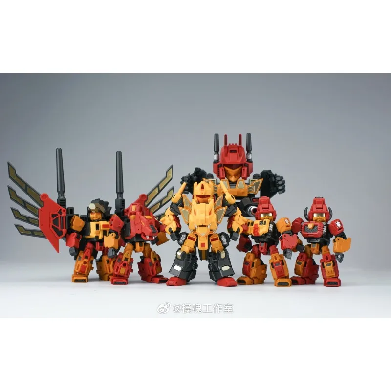 In Stock Laser Cat Toys Transformed Toys Little Seductive Q-version Combination Steel Cell Party SD Combination King Kong