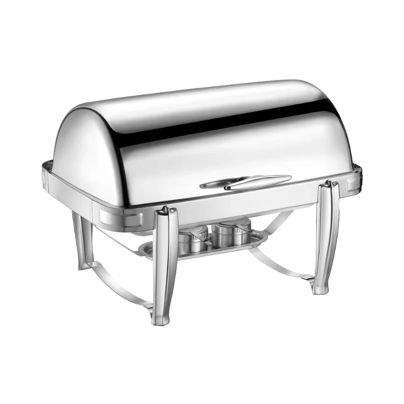 

The style sheep's foot buffet stove is made of silver stainless steel