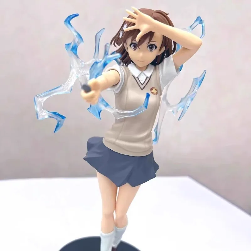 Misaka Mikoto uniforme modélisation figurines d'anime prix figurine d'action ornement de bureau cadeaux de vacances figurine modèle jouets