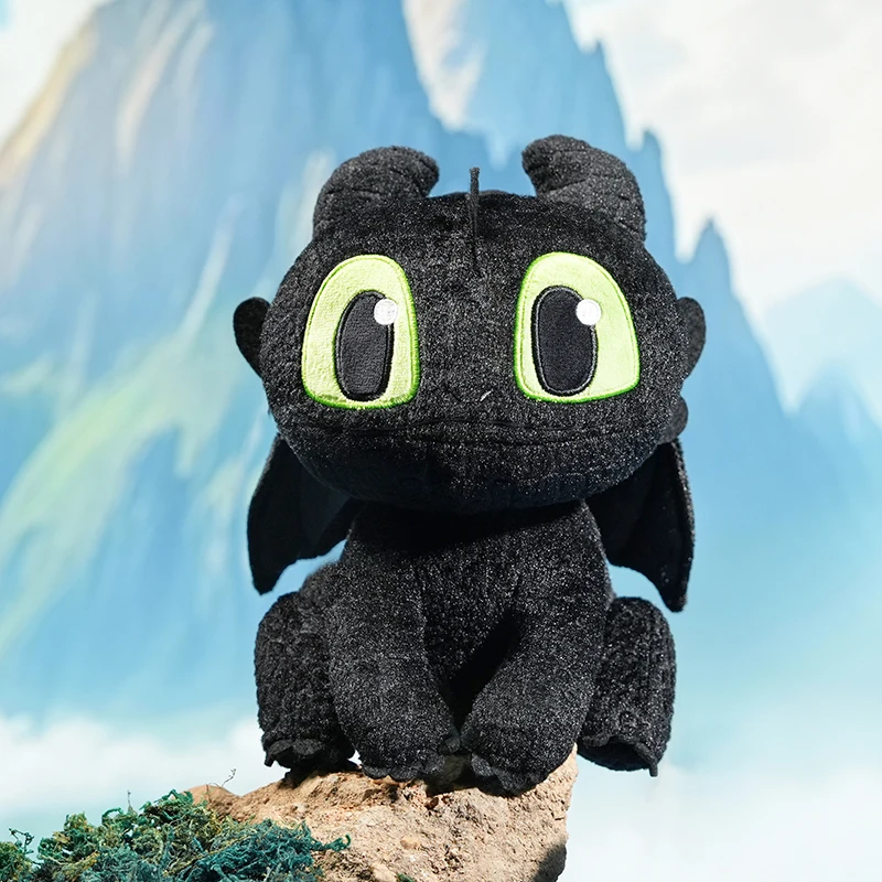 

Potdemiel Toothless Plush Toy Classic Anime Stuffed Animals 20CM Night Fury Black Dragon Dolls Kids Christmas Birthday Gift Doll