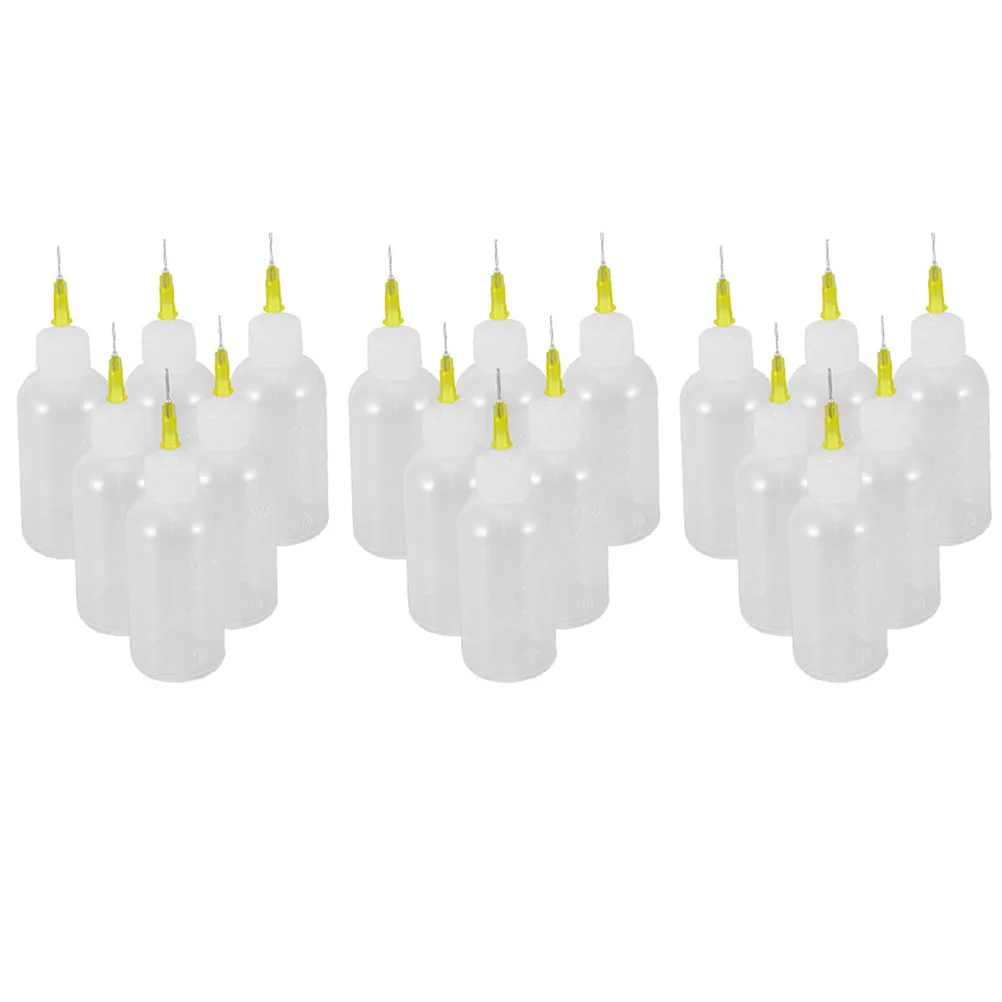 

20Pcs Glue Applicator Bottles Professional Reusable Needle Tip Bottles Portable Compact Glue Dispenser for Craft Repair Art