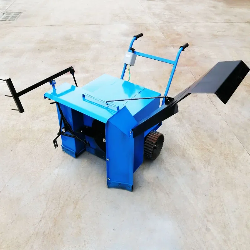 Electric self propelled mixer mushroom bio fertilizer widened cast iron wheel dumper