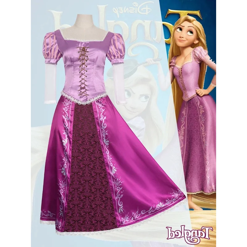 

qq28LQRapunzel костюм женский спутанный Рапунцель принцесса фиолетовое платье косплей Хэллоуин карнавальная праздничная одежда для взрослых Chi