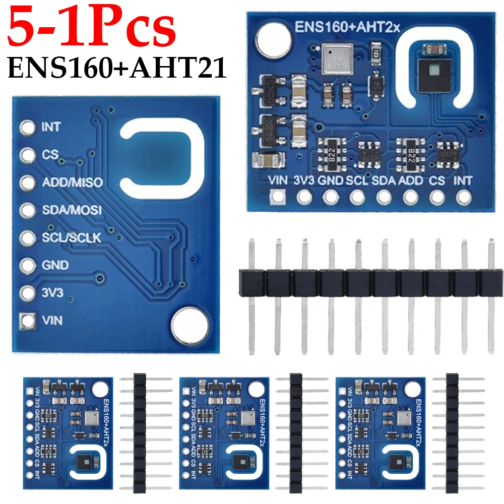 dioxido-de-carbono-para-arduino-qualidade-do-ar-e-sensor-de-temperatura-e-umidade-tvoc-ens160-aht21-ccs811-co2