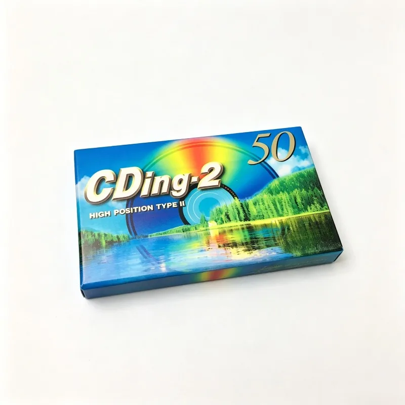 100% Original Nuevo para TDK CDing2 Tipo II Cinta Virgen 50 Minutos 1996 Japón Cassette de Alta Gama Grabación y Duplicación de 3 Cabezas