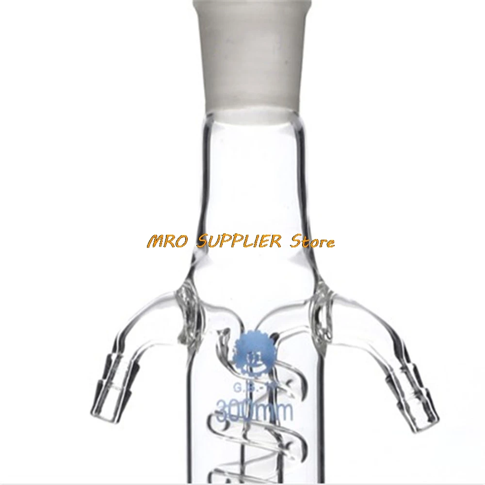 1Pc 200/300/400 19/26 Joint Dimroth Reflux Lab Glass Condenser Distillation