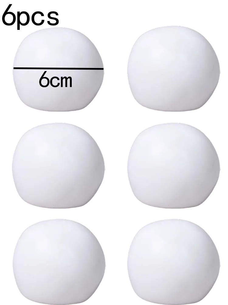 6 Stück Transparente Weiche TPR Leere Ballhüllen DIY Handgemachtes Bubble Squishy Spielzeug zur Stresslinderung Quetsch-Fidget-Spielzeug für Bastelarbeiten