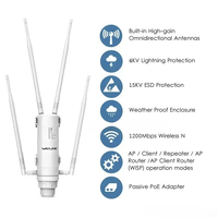 2025 Wavlink High Power AC1200 Outdoor Waterproof Wireless WiFi Repeater AP/WiFi Router Dual Dand 5G Long Range Extender Antenna