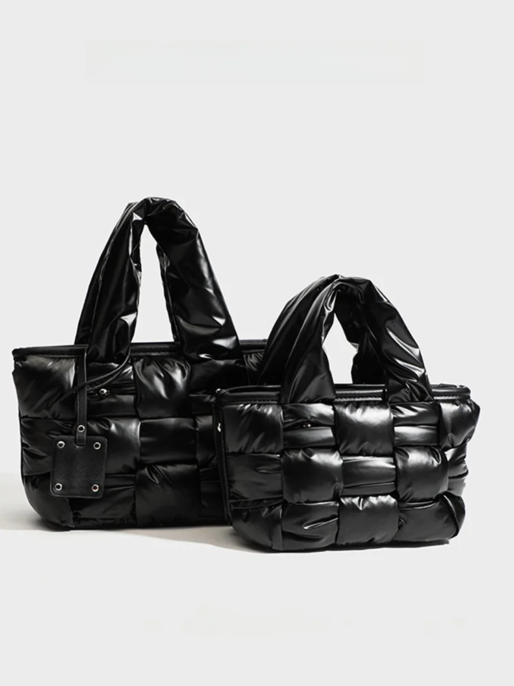 

Faionable down Tote Bag Women's Single oulder Crossbody Cotton Jaet Bag Chancieskelrh 2025 Autumn Winter New Sle