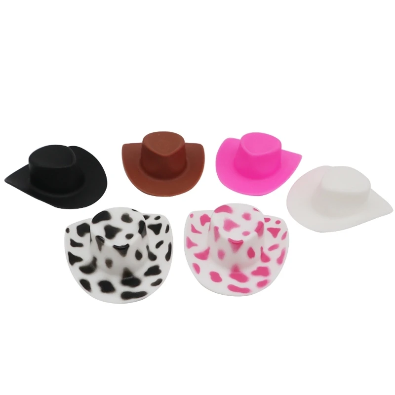 Mini chapeau occidental décoration poupées miniatures, chapeau fête, jouet, Mini chapeau Cowgirl, livraison directe