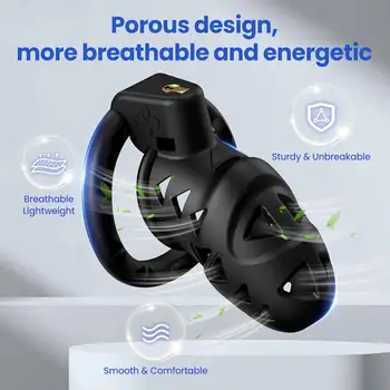 Mužský pás cudnosti na penis s análními kolíky, nastavitelný pás cudnosti ve 3 velikostech, klec na penis, BDSM, bondage, sexuální hračky pro muže 8 nejlepší prodej sissy v kleci - №5