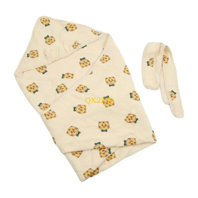 

QX2D Baby Newborn Swaddle Blanket Wrap Cotton Baby Blanket Wrap for Kid