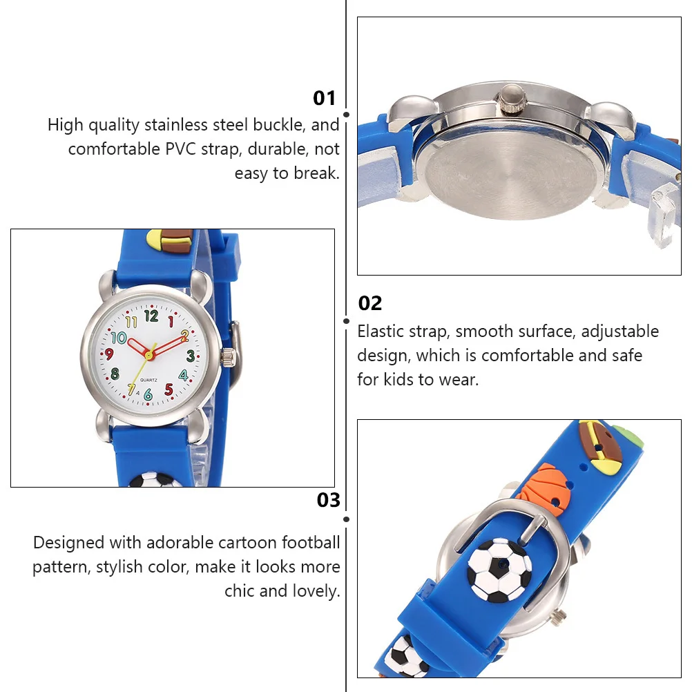 لحزام مطاطي قابل للتعديل، ساعة كرتونية، ساعة يد، أرقام هدية #5