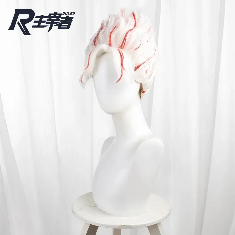 Okarun Occult-kun Cospaly Wig Anime Dandadan Turbo Granny's Powers White Short Hair Heat-resistant Fiber Hair Free Net Halloween