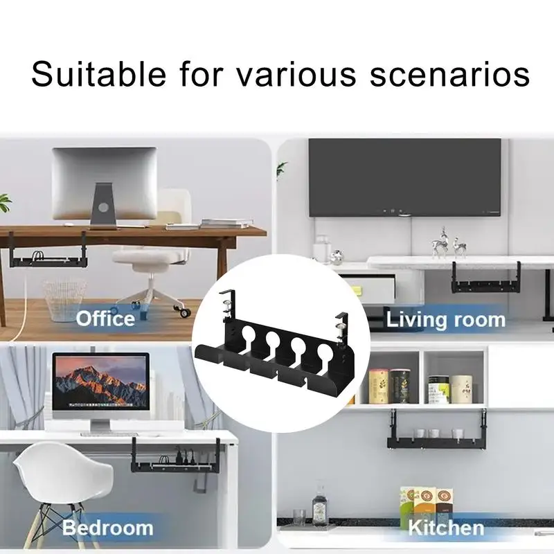 Under Desk Wire Management Under Desk Wire Organizer Box Desk Wire Management Cord Organizer No Drill Wire Management Rack