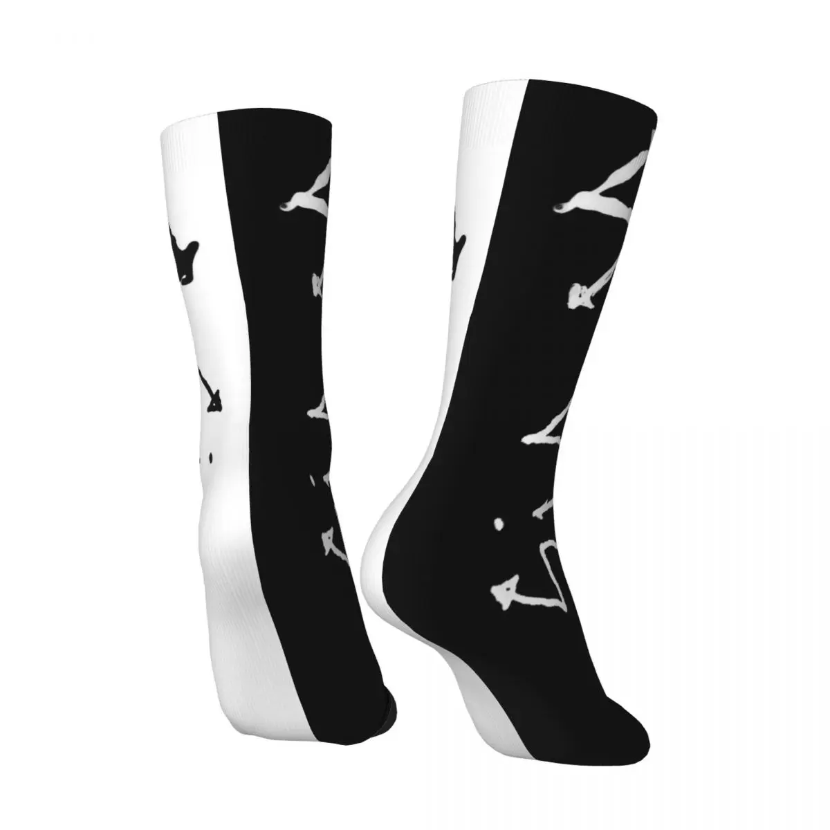 Meia Unisex com Impressão 3D de Sock, Happy Street Style, Meias de Ciclismo, Não-marca, Padrão de Sock, SIA