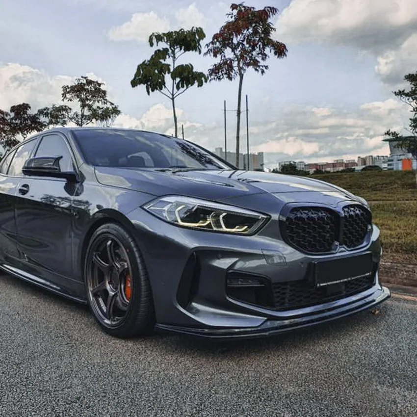 لسيارات bmw BMW 1 Series F40 M Sport 118i 120i 128ti 2020 + شفة أمامية مجرفة أمامية سبويلر أمامي