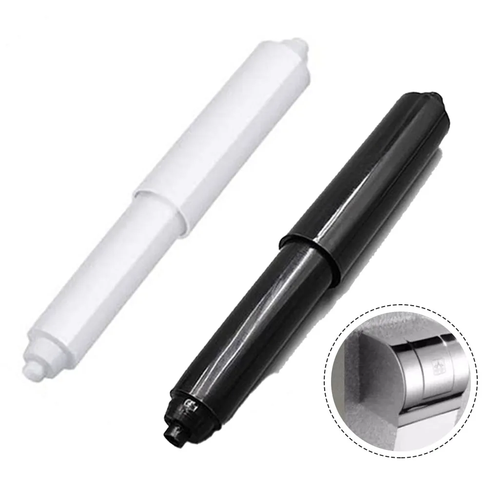 1/3PCS Bagno WC Rullo Albero Carico a Molla Sostituzione Inserimento Cremagliera Porta Carta Nucleo di Carta Rullo di Plastica Albero