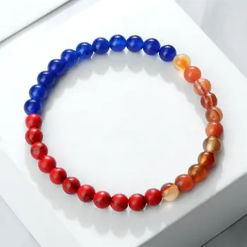 6 best sales Pulseira de bandeira com miçangas - №4