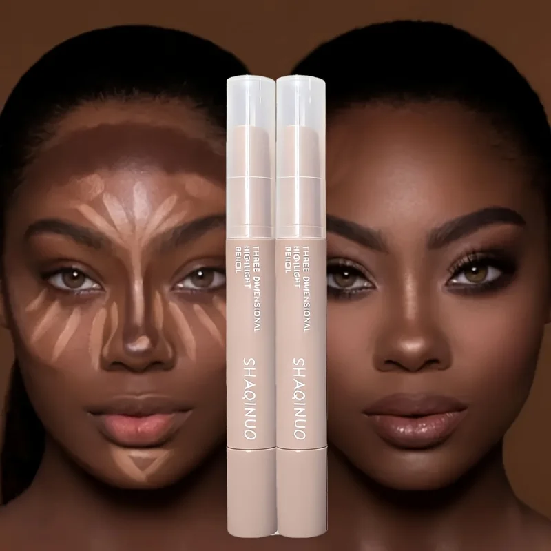 Matte Nose Shadow Contour Pen Smooth Cream Texture Natural Long-lasting Not Easy to Smudge 3D Facial Contour Stick