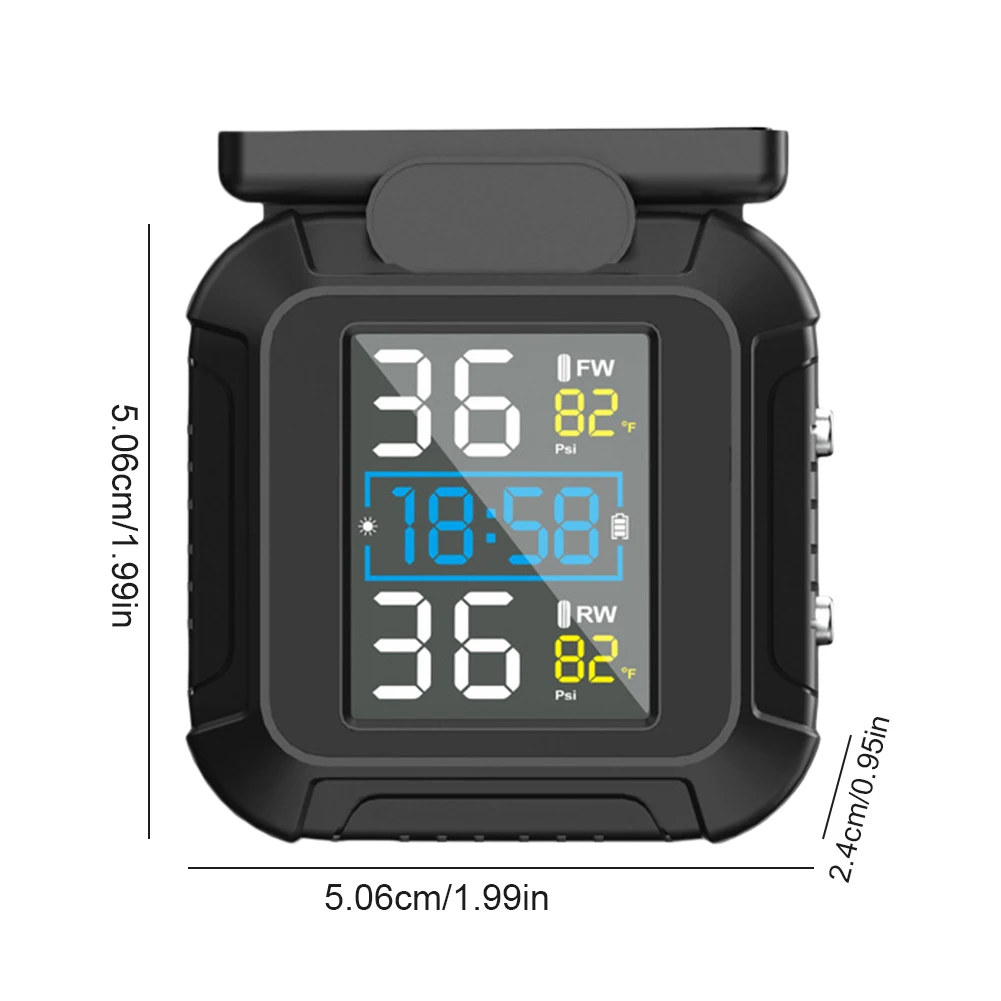 

Мотоциклетная система контроля давления в шинах (TPMS) с солнечной батареей, мониторинг в реальном времени, водонепроницаемость IP67, беспроводной детектор давления в шинах для экстренных ситуаций