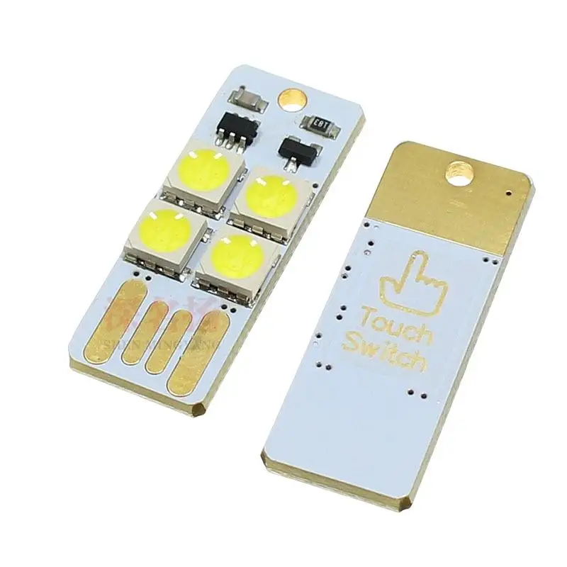 

1/5 шт., мини-карманный брелок с питанием для карт, ночник, USB светодиодная лампа, книжный светильник для ноутбука, ПК, Powerbank, ночник