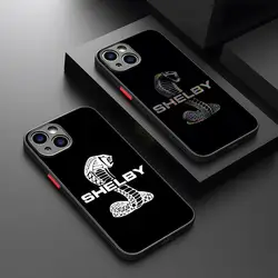 Ford Mustang Phone Case Potdemiel Matte Transparent For 16 15 IPhone 12 11 13 Pro Max X XR X Back Cover