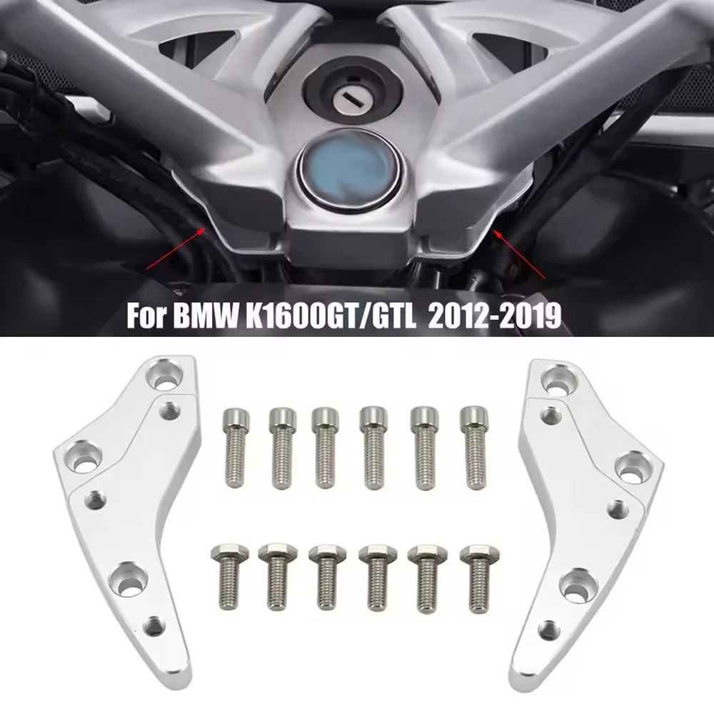 

Motorcycle Aluminum Alloy Handlebar Risers 18mm Height up Adapters For BMW K1600GT K1600GTL K1600 K 1600 GT L 1600GT GTL 12-2019