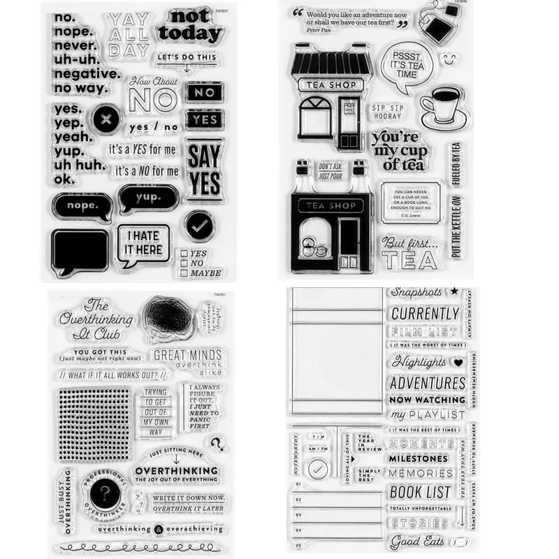 English  Clear Stamp For DIY Scrapbooking Card Making  A6559