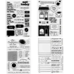 English  Clear Stamp For DIY Scrapbooking Card Making  A6559