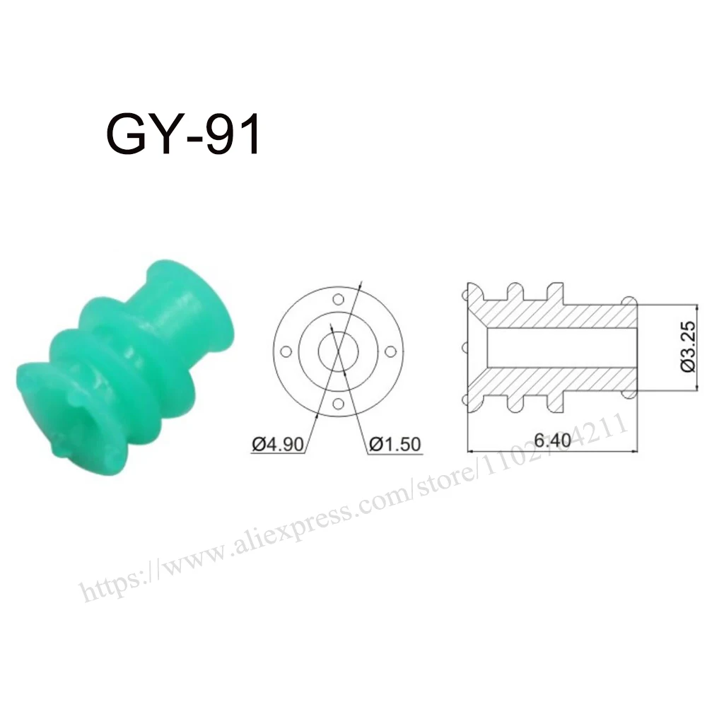 

5000PCS GY-91 New energy auto seal rubber automotive Waterproof connector terminal plug pin socket