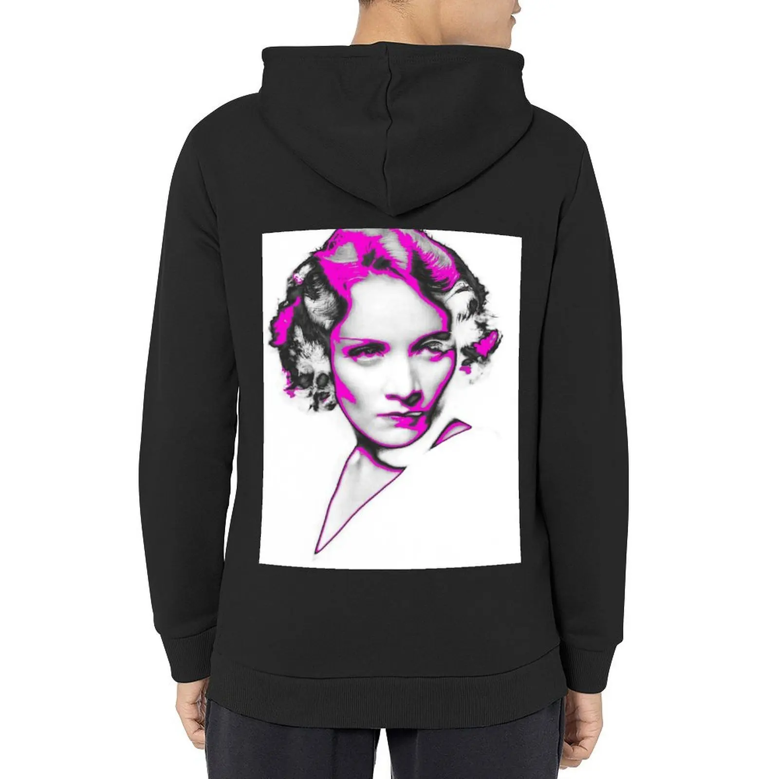 ملابس Marlène Dietrich in the Pink Hoodie للرجال على الطراز الكوري وسترة الخريف للرجال بقلنسوة يابانية