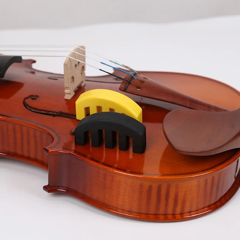 Geigen stumm schaltung Teil Gummi Violine Dämpfer Schall dämpfer für 4/4 3/4 1/2 Violino Übungs zubehör bunte Gummi Stumm schaltung