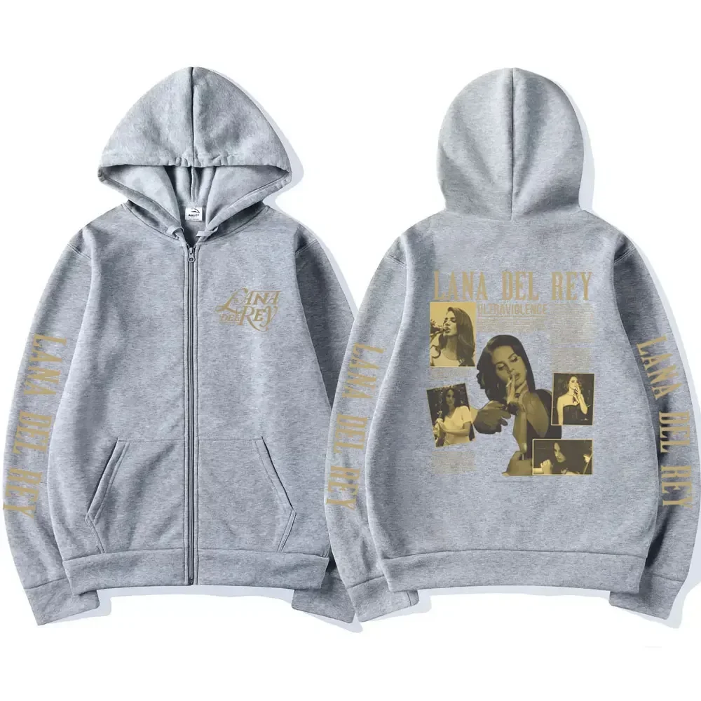 الرجعية لانا ديل ري زمم هوديي المرأة خمر موضة عادية الشرير كم طويل الصوف الخريف الشتاء بلوزات سترة معطف