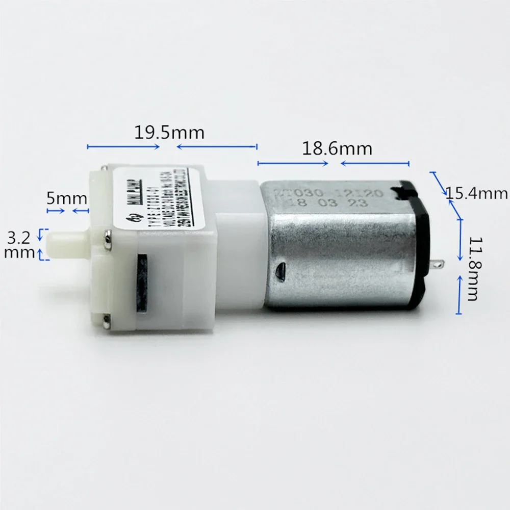 DC 3V 3.7V Mini 030 Inflation Pump Electric Diaphragm Small Oxygen Pump Low Noise for Wrist Sphygmomanometer Air Pump