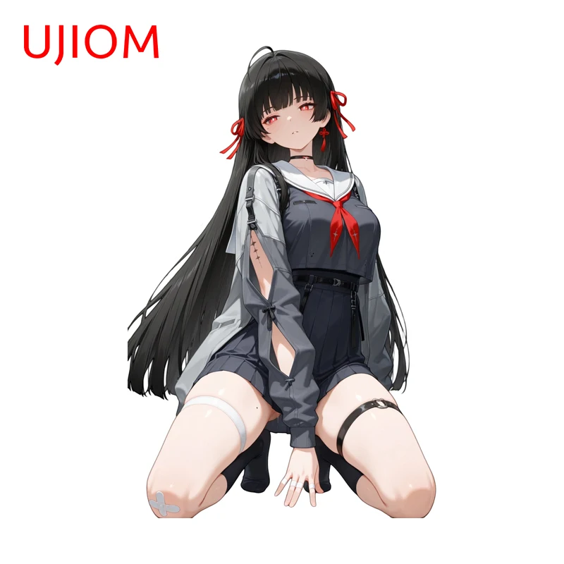 UJIOM Chias Wuthering Waves Waifu Wall Stickers Cool Personality Surfboard Trunk Art DIY Home Decal Adhesive Computer Case Decor