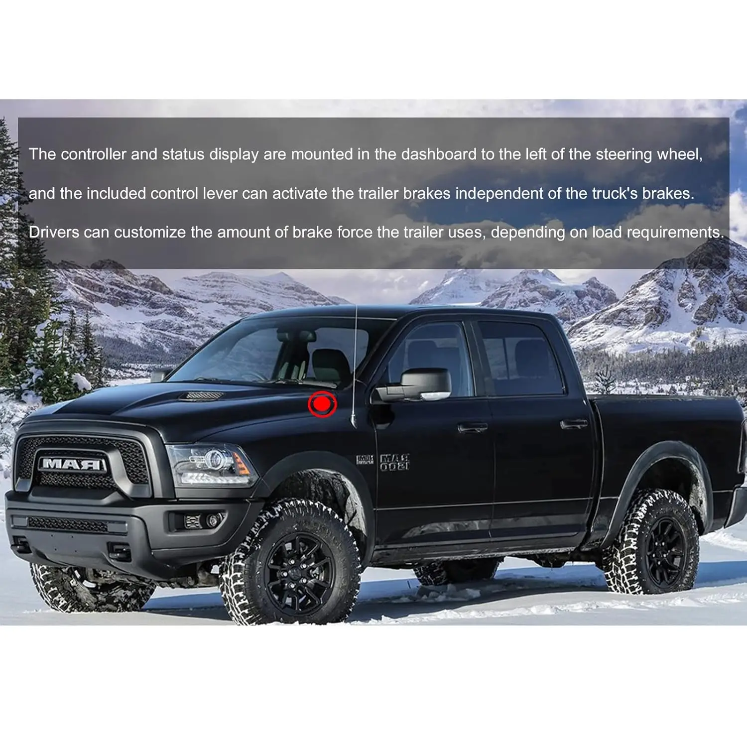 Kit de módulo de control de freno de remolque integrado 82215040AB para Ram 2016-2018 1500 2500 3500 4500 5500 para Ram 1500 Classic 2019