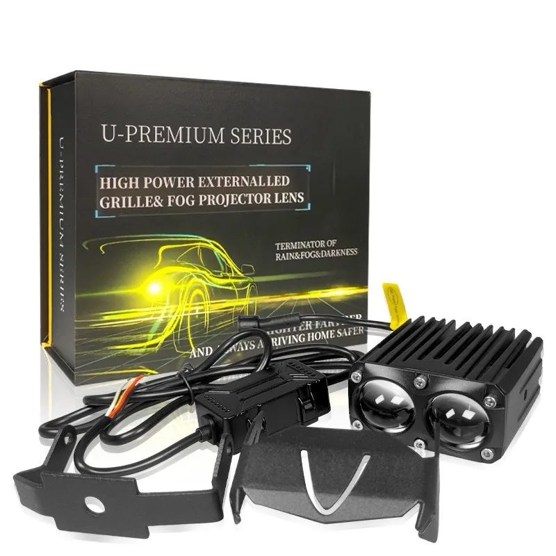 

12V 42W Car LED Fog Light Dual Beam Spotlight 3000K 6000K Waterproof Lens for Car Motorcycle