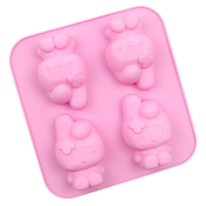 MINISO Sanrio mold my melody silicone cake mold handmade bread mold biscuit candy creative cake decoration DIY mold.