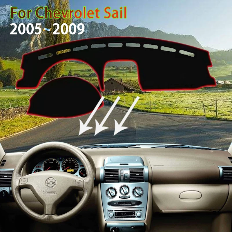 Dashboard for Chevrolet Sail Corsa Plus 2005 2006 2007 2008 2009 Anti-dirty Rug Carpet Pad Sunshade Cover Mats Car Accessories