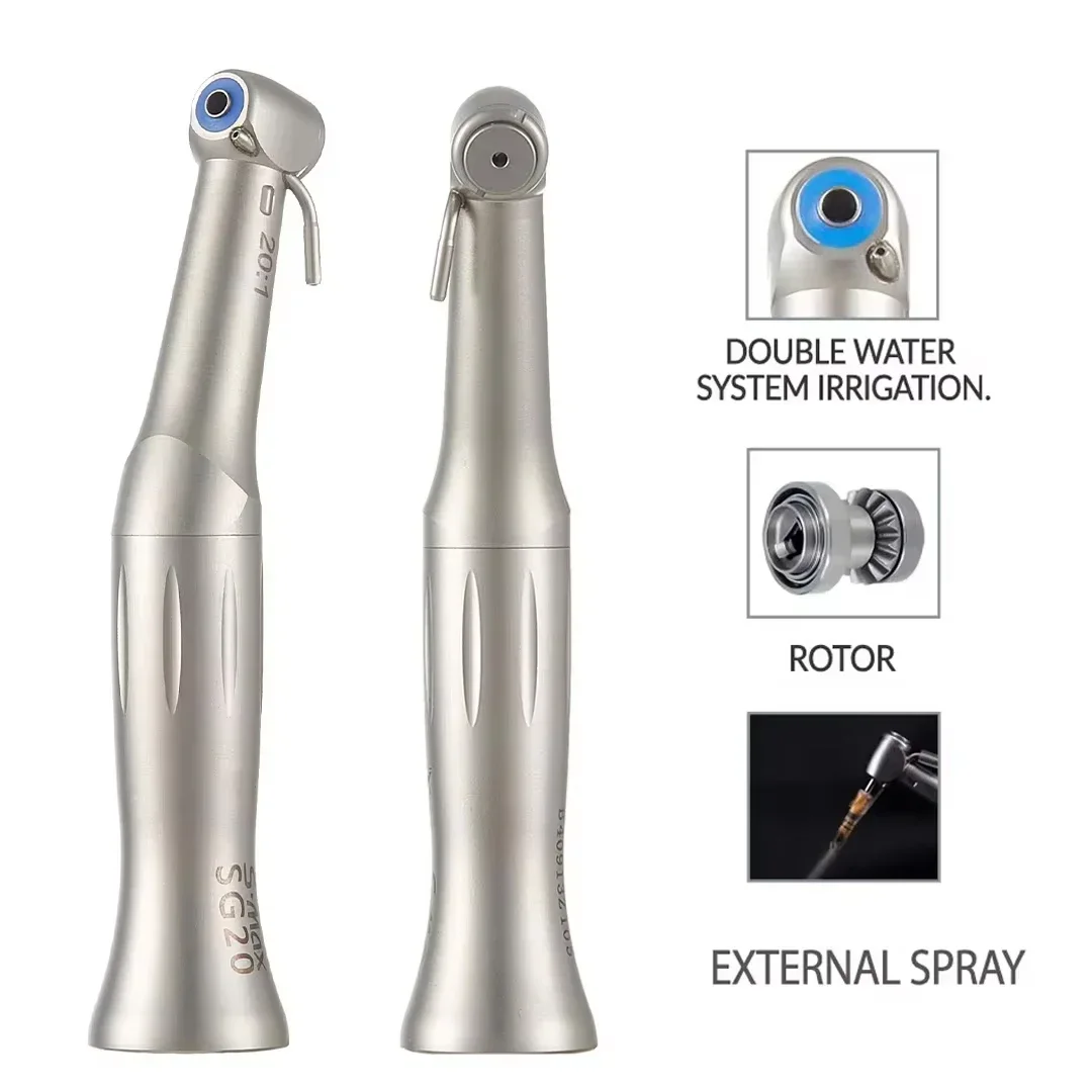 NSK S.Max SG20 contraangulo Dental Low Speed Handpiece 20:1 Reduction Implant Surgery Contra Angle Handpiece Air Turbine